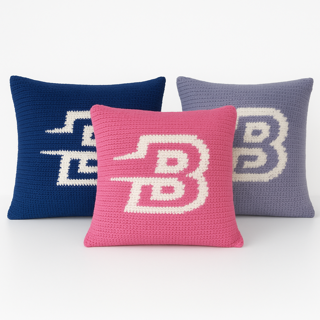 Binnenlander Handmade Gehaakt Twitch Kussen – 45x45 cm